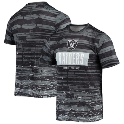 New Era Black Las Vegas Raiders Combine Authentic Sweep T-shirt