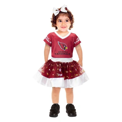 Jerry Leigh Kids' Girls Toddler Cardinal Arizona Cardinals Tutu Tailgate Game Day V-neck Costume