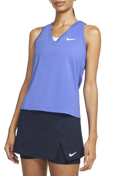 Nike Court Victory Dri-fit Tennis Tank In Sapphire,white
