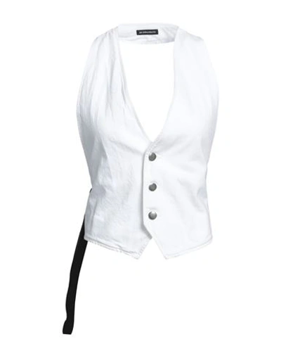 Ann Demeulemeester Womens White Other Materials Top In White