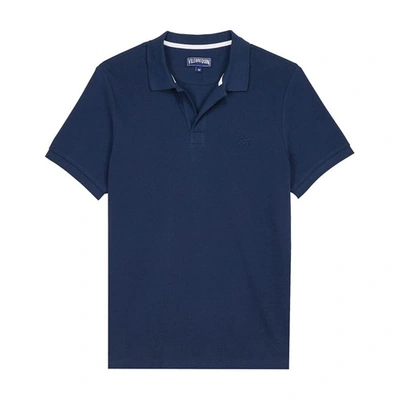 Vilebrequin Organic Polo Solid Shirt In Blue