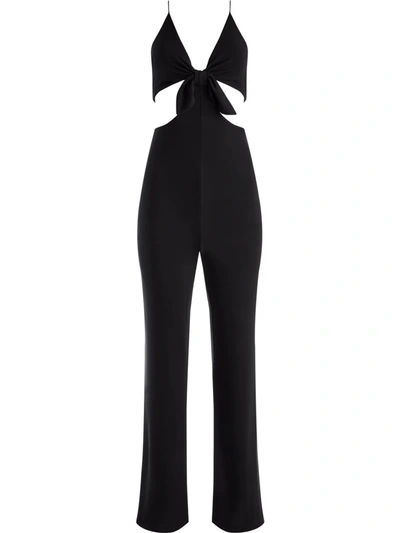 Alice And Olivia Alice Olivia Havana Cut-out Details Jumpsuit In Black