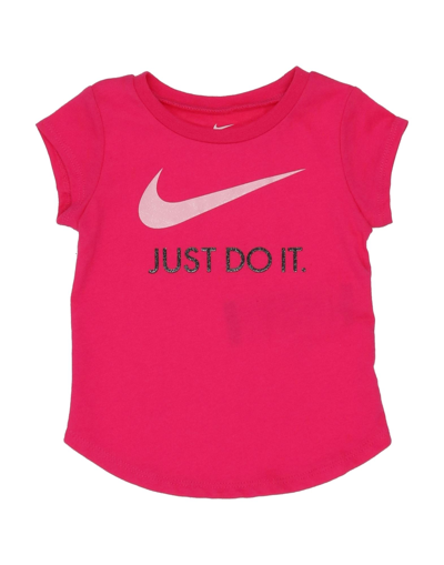 Nike Kids' Girls Pink Cotton T-shirt