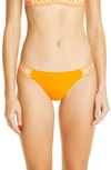 Stella Mccartney Sporty Logo Bikini Bottoms In Bright Orange
