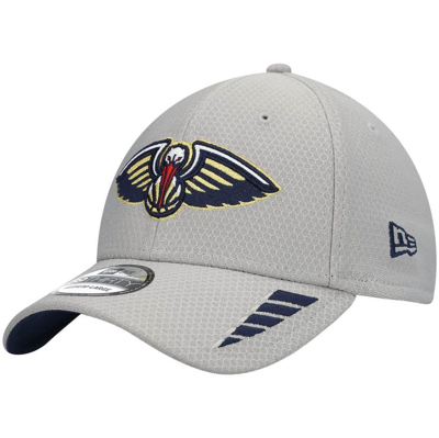 New Era Men's Gray New Orleans Pelicans Rush 39thirty Flex Hat