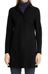 Herno First Act Stretch Jersey Coat In Black