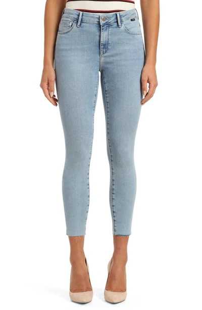 Mavi Jeans Mavi Tess Supersoft High Waist Ankle Skinny Jeans In Bleached Supersoft