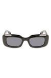 Lanvin Babe 50mm Rectangular Sunglasses In Black