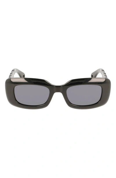 Lanvin Babe 50mm Rectangular Sunglasses In Black