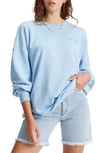 Billabong Ride In Cotton Blend Graphic Sweatshirt In Blue Skies