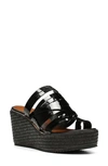Donald Pliner Ithaca Strappy Wedge Mule In Black