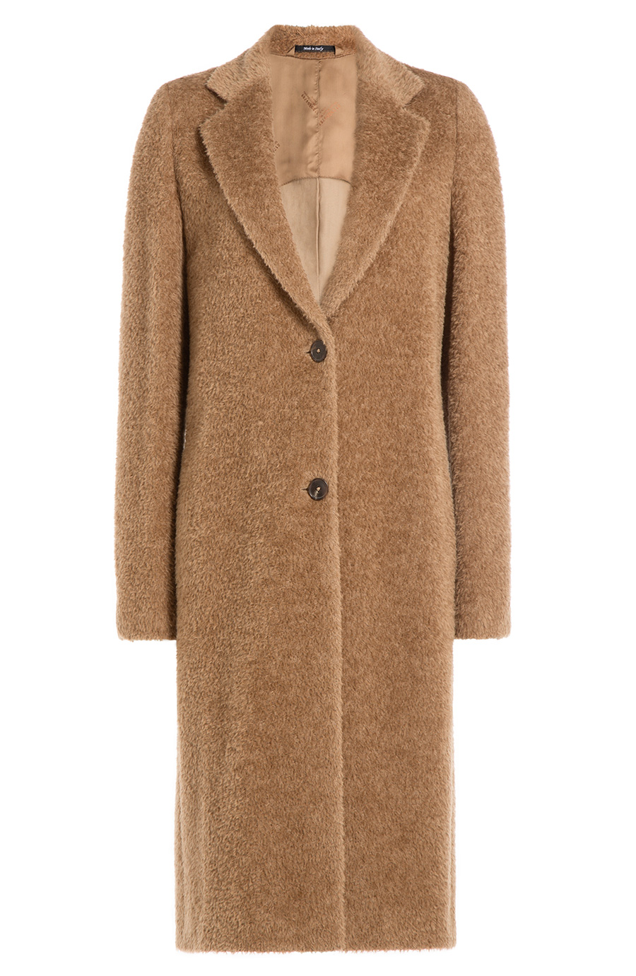 Maison Margiela Alpaca And Wool Coat In Camel | ModeSens