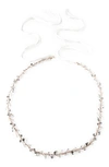 Brides And Hairpins Brides & Hairpins Lucina Crystal Halo & Sash In Rose Gold
