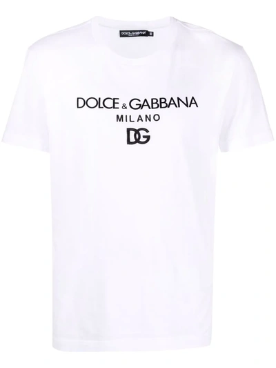 Dolce & Gabbana Logo-print T-shirt In Optical_white