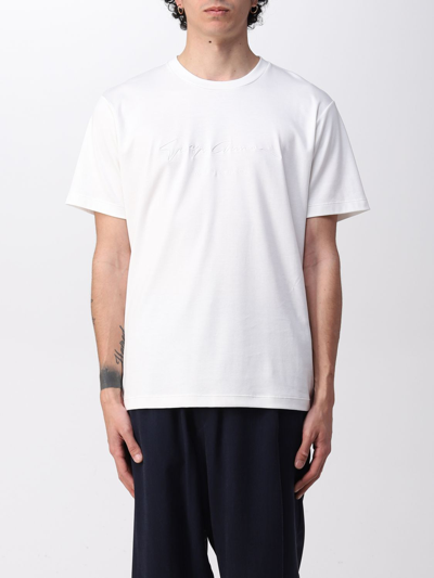 Giorgio Armani Cotton Crew-neck T-shirt In White