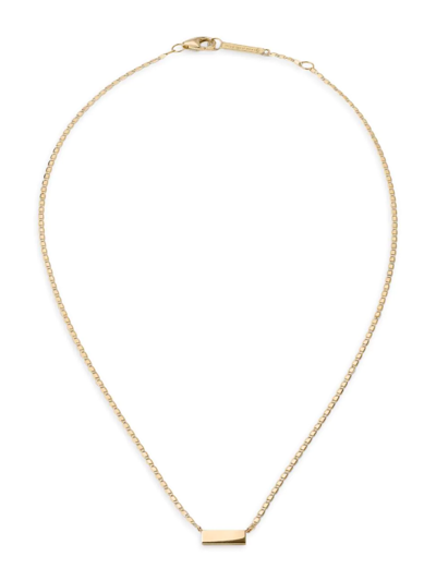 Lana Jewelry 14k Gold Bar Necklace