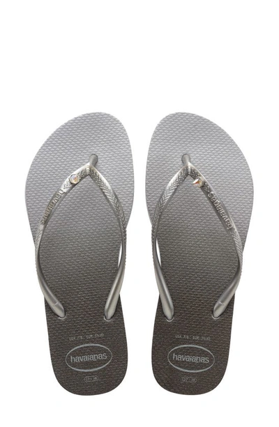 Havaianas Women's Slim Prism Sandals Women's Shoes In Ice Gray