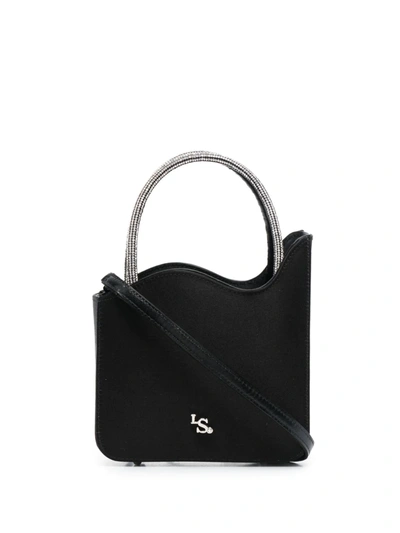 Le Silla Micro Ivy Crystal-embellished Tote Bag In Schwarz