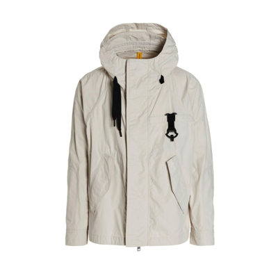 Moncler Genius 5 Moncler Craig Green Hancock Parka White In Gray