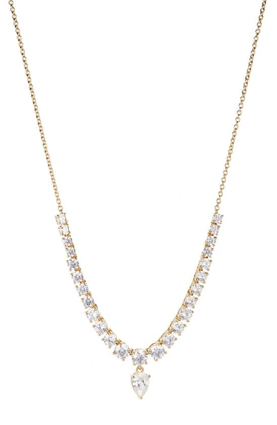Nadri Rsvp Cubic Zirconia Tennis Necklace In Gold