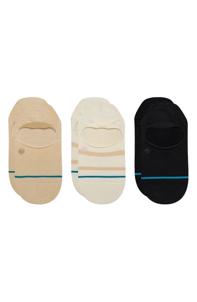Stance Necessity Assorted 3-pack No-show Socks In Cream
