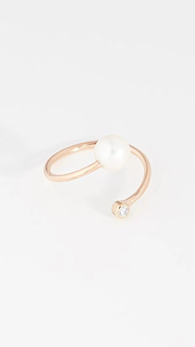 Zoë Chicco 14k Gold Freshwater Cultured Pearl Statement Ring In Gold/pearl