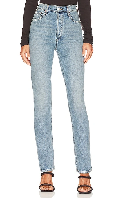 Agolde Nico High-rise Slim Jeans In Denim