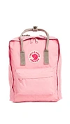 Fjall Raven Kanken Backpack In Fog/pink