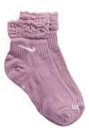 Nike Everyday Training Ankle Socks In Amethyst Wave/ White