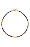 Sethi Couture Noir Small Black Diamond 18k Yellow Gold Bracelet