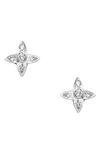 Sethi Couture Lumiere Diamond Stud Earrings In White Gold