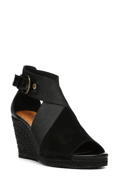 Nydj Charisma Espadrille Wedge Sandal In Black