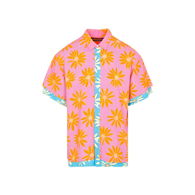 Jacquemus Melancia Layered Floral-print Shirt In Multicolor