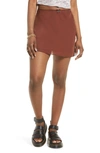 Bp. Bow Miniskirt In Brown Chocolate