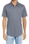 Travismathew Classy Regular Fit Jersey Polo In Heather Vintage Indigo