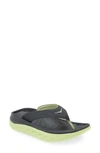 Hoka Black & Green Ora Recovery Flip Flops In Blue Graphite / Butterfly
