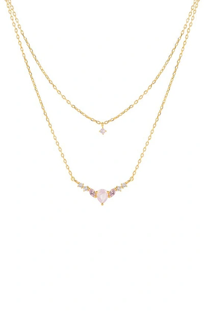Girls Crew Sweet Like Honey Layered Necklace In Gold