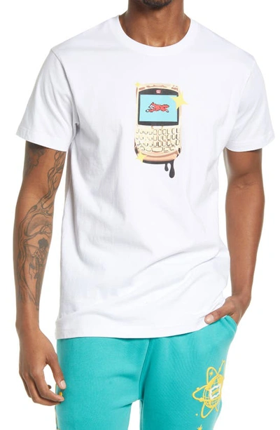 Icecream Gold Blackberry Cotton Graphic Tee In White