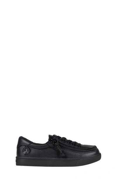Billy Footwear Kids' Billy Classic Lace Low Top Sneaker In Black To The Floor Leather