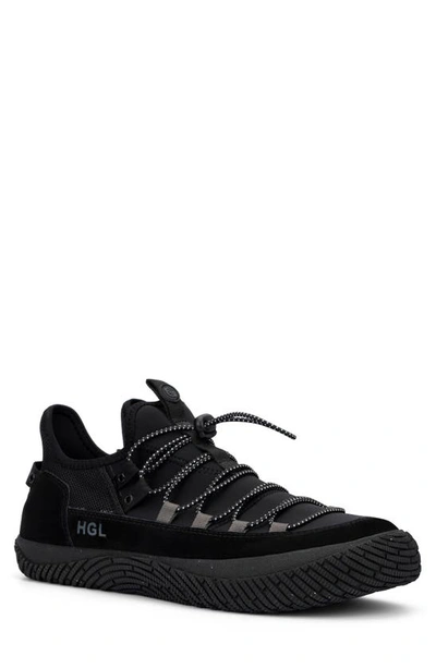 Hybrid Green Label Men's Momentum Low Top Sneakers In Black