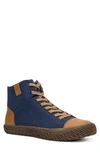 Hybrid Green Label Men's The Wolsey 2.0 High Top Sneakers Men's Shoes In Navy