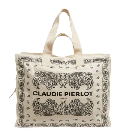 Claudie Pierlot Cotton Paisley Tote Bag In Multi | ModeSens