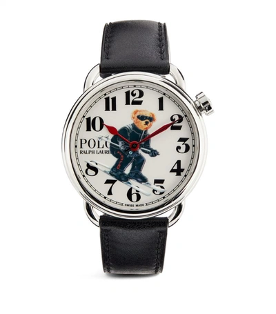 Ralph Lauren Ski Polo Bear Watch 42mm In White | ModeSens