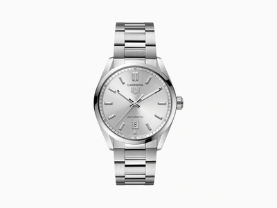 Tag Heuer Wbn2111.ba0639 Carrera Stainless-steel Automatic Watch In Grey