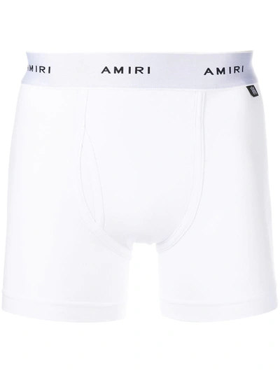 Amiri Logo-waistband Stretch-design Boxers In White