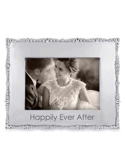 Mariposa Happily Ever After Pearl Drop Frame, 5 X 7 In Silver