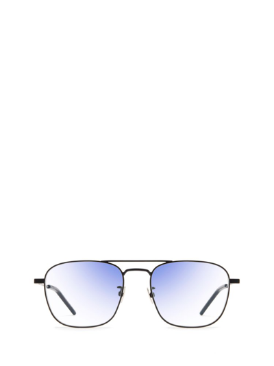 Saint Laurent Eyewear Aviator Frame Sunglasses In Black