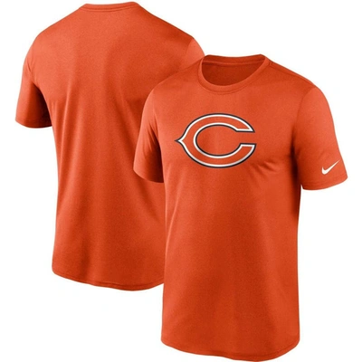 Nike Men's Orange Chicago Bears Logo Essential Legend Performance T-shirt