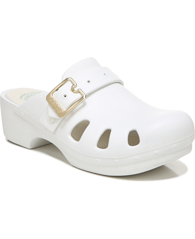 Dr. Scholl's Women's Original Clog 365 Mules Women's Shoes In White Faux Leather