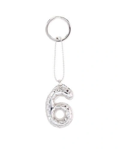 Mm6 Maison Margiela Key Ring In Silver